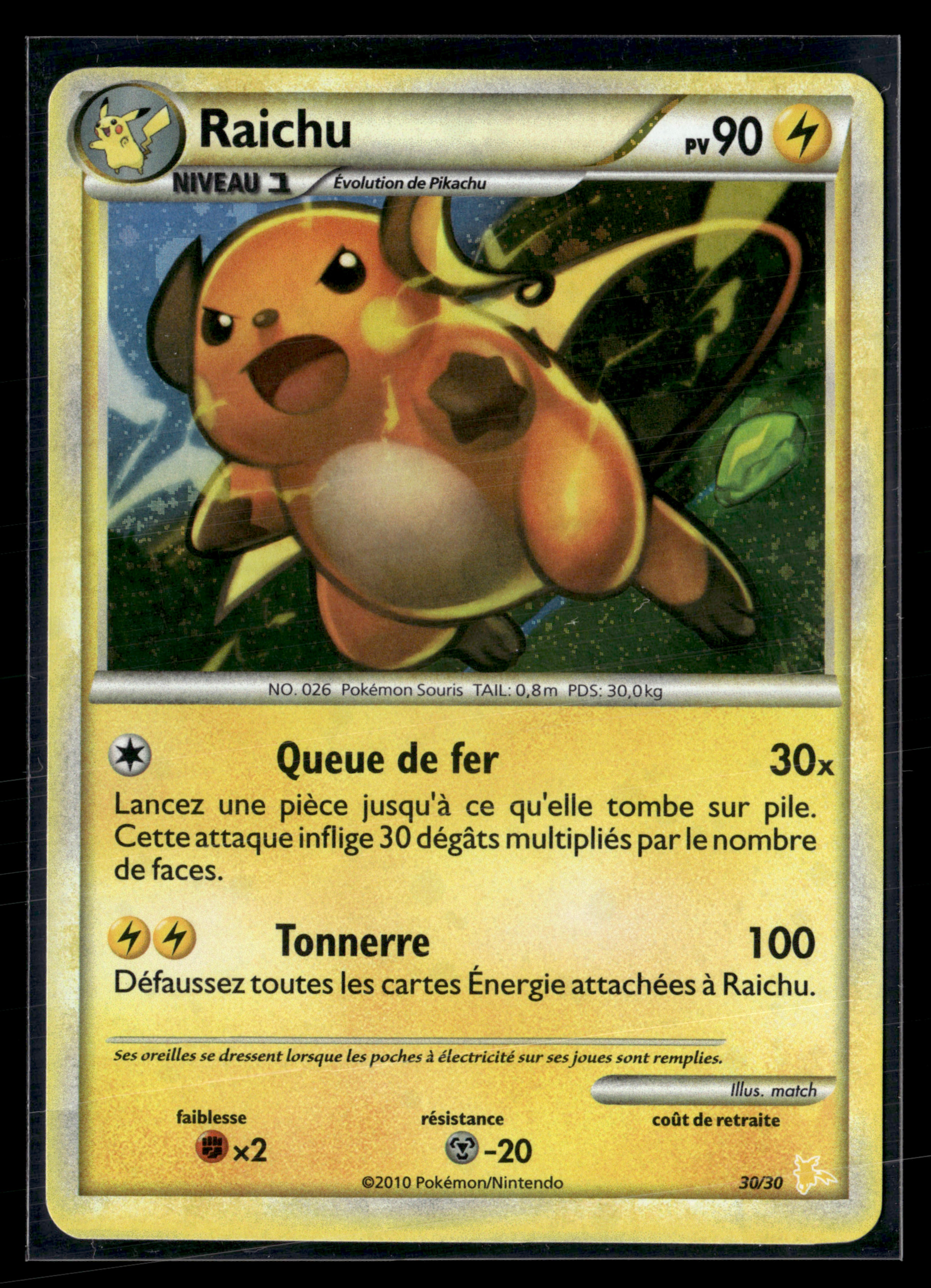 Raichu 30/30 HGSS | NM