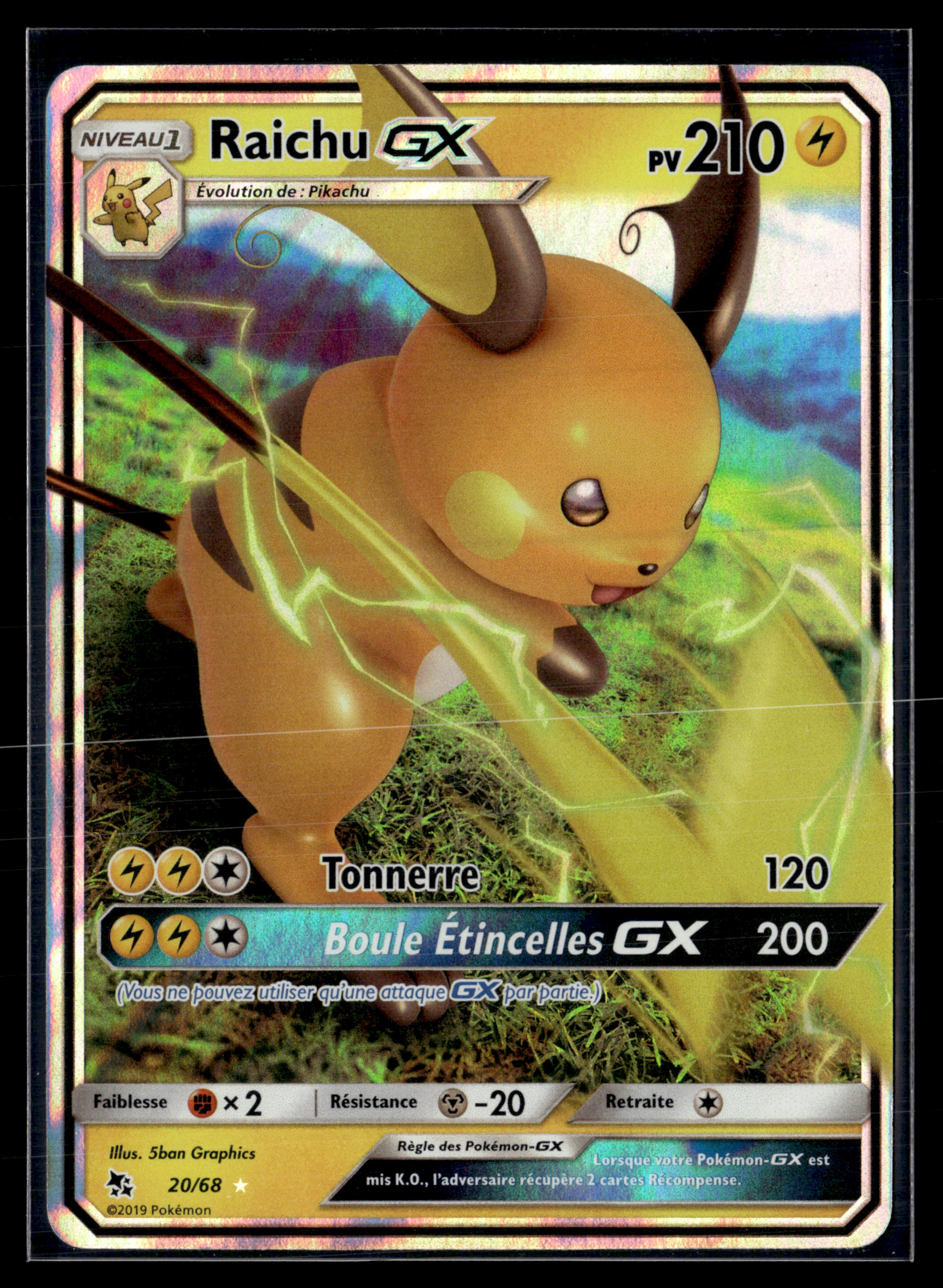 Raichu 20/68 Destinées Occultes | NM #3