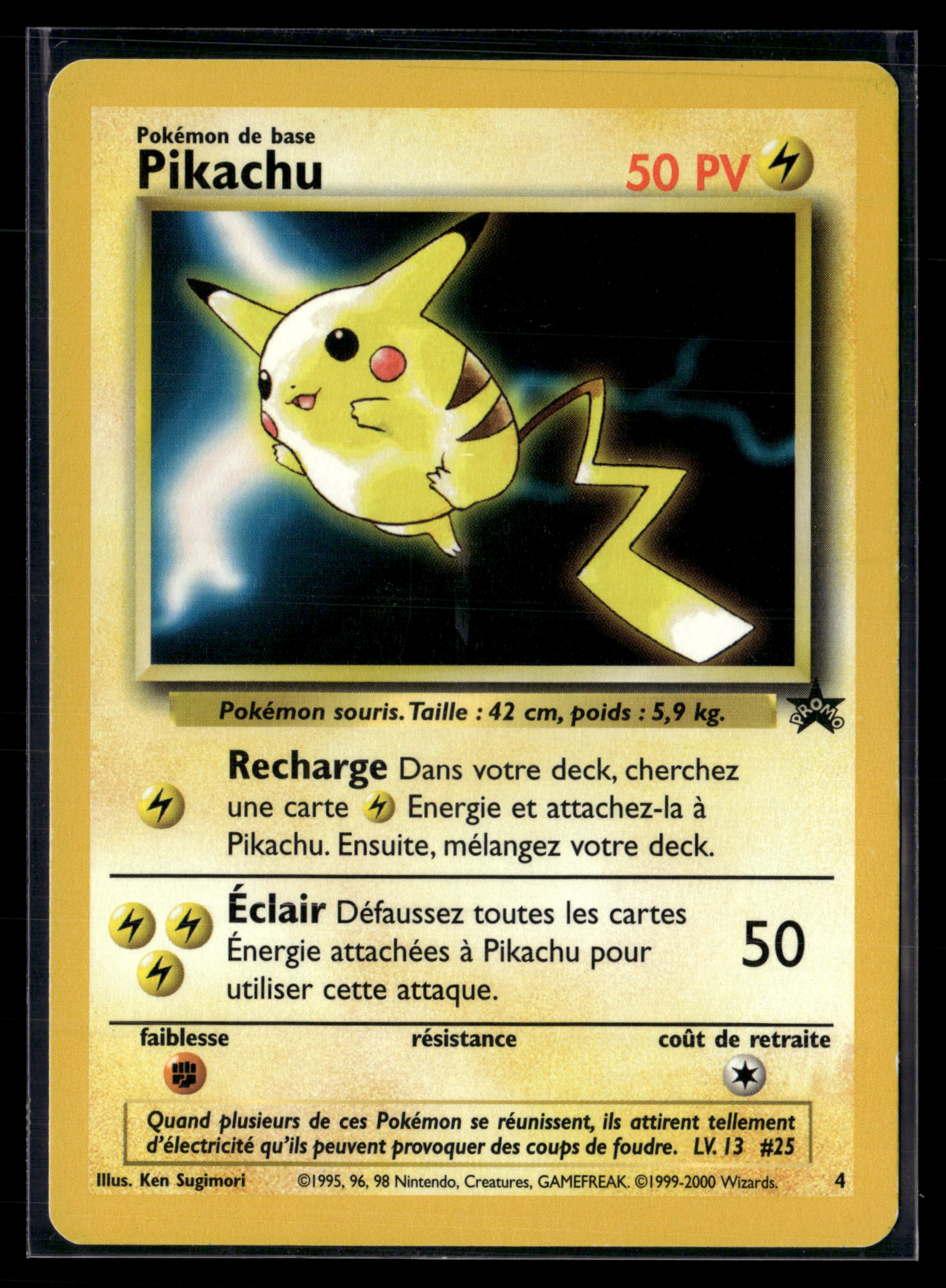 Pikachu promo black star 4 | TBE+