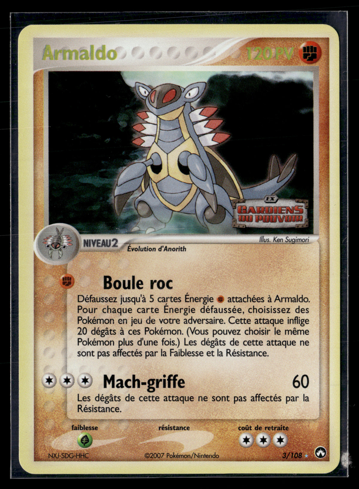 Armaldo 3/108 Gardiens du pouvoir |NM