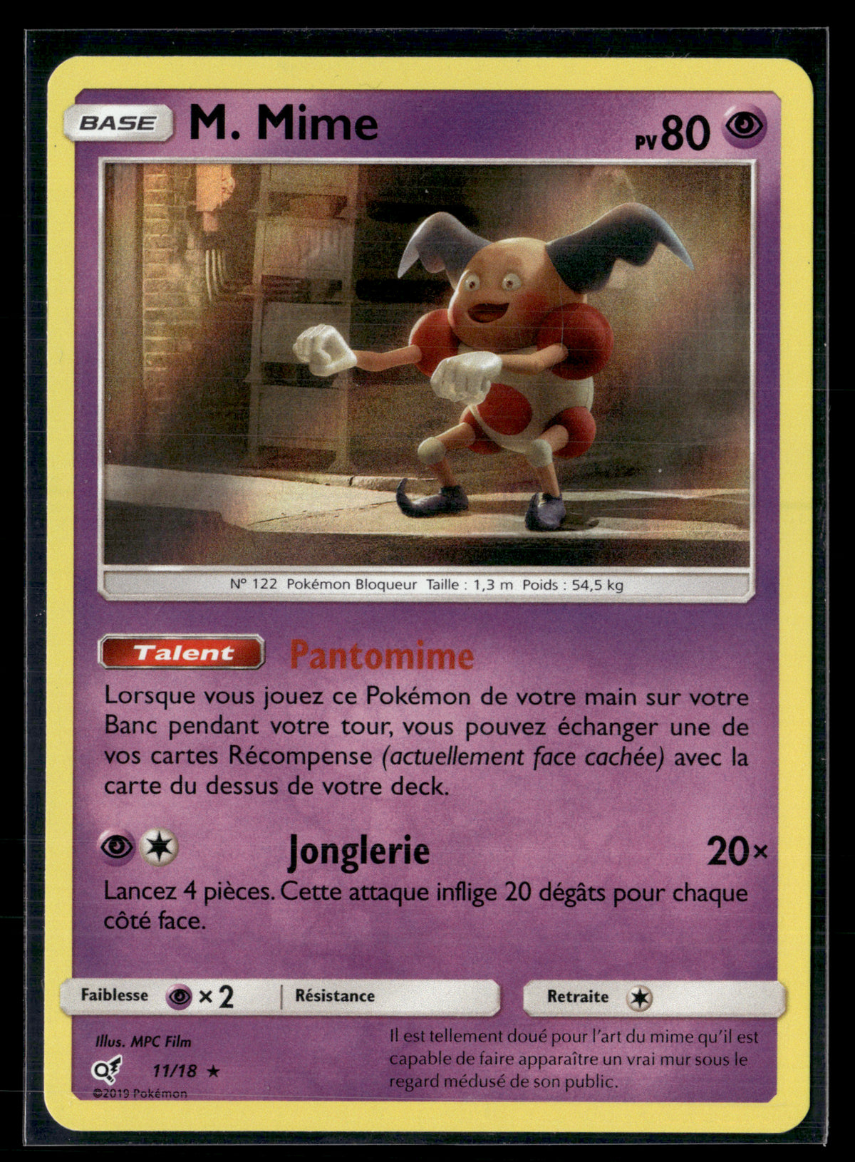 M.Mime 11/18 Detective Pikachu | NM