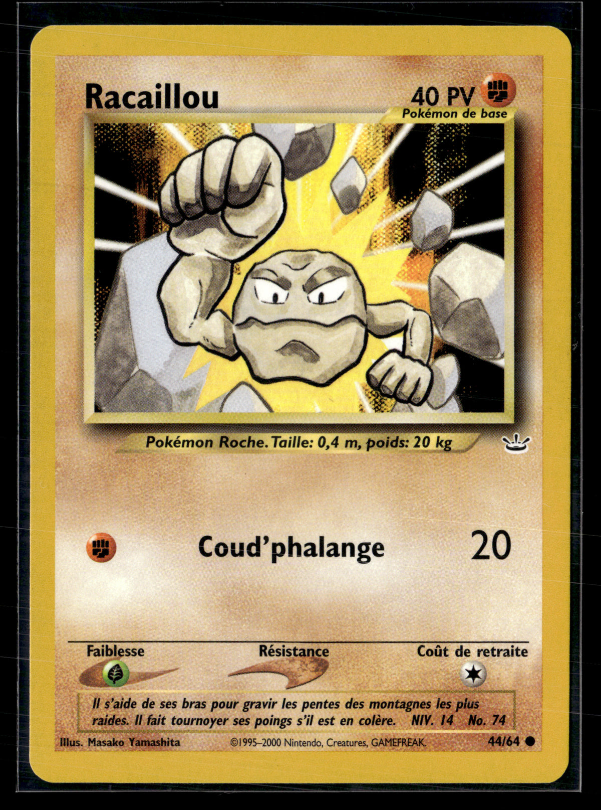 Racaillou 44/64 - Neo Revelation - NM