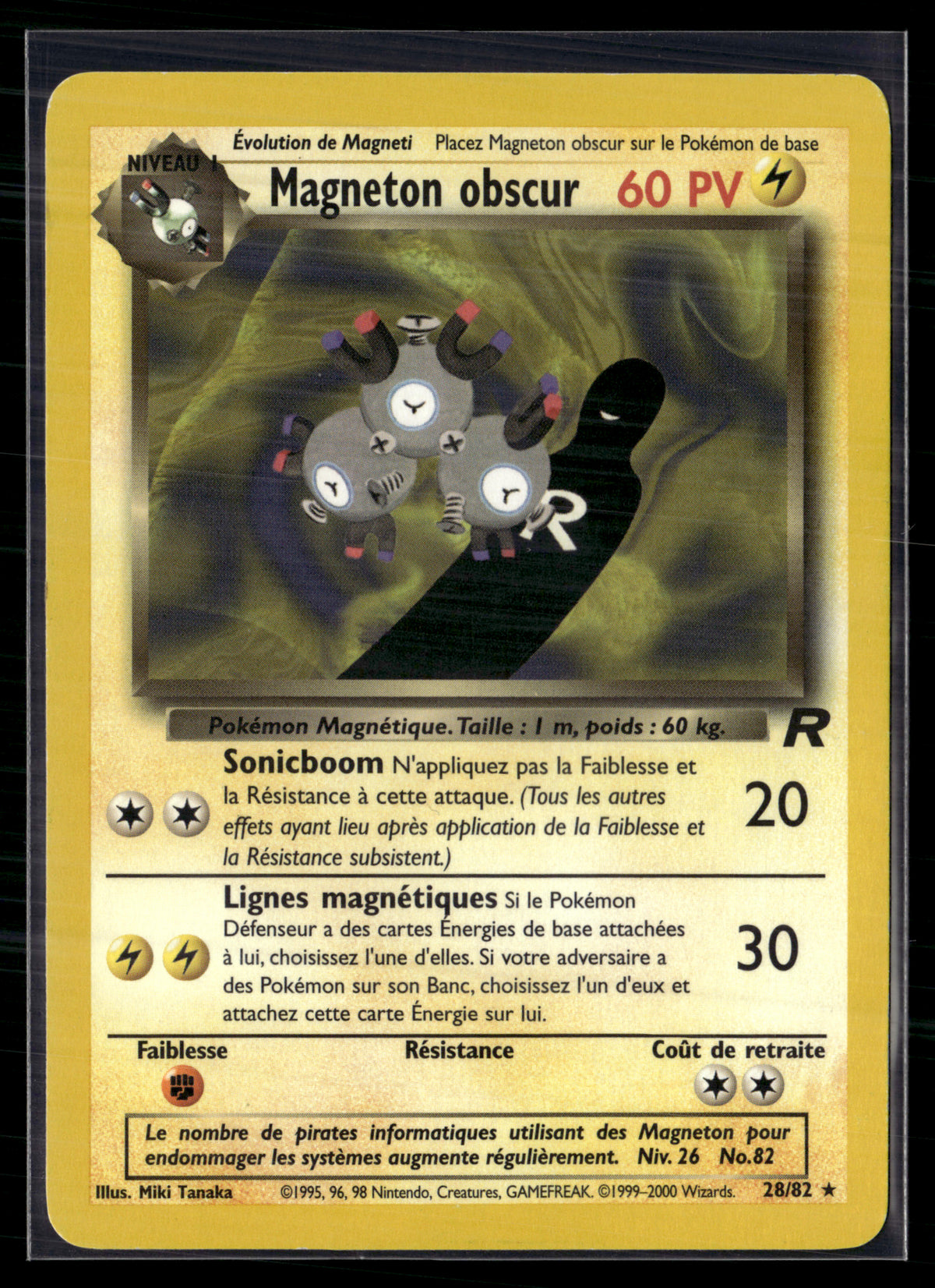 Magneton obscur 28/82 Team Rocket - Exc+