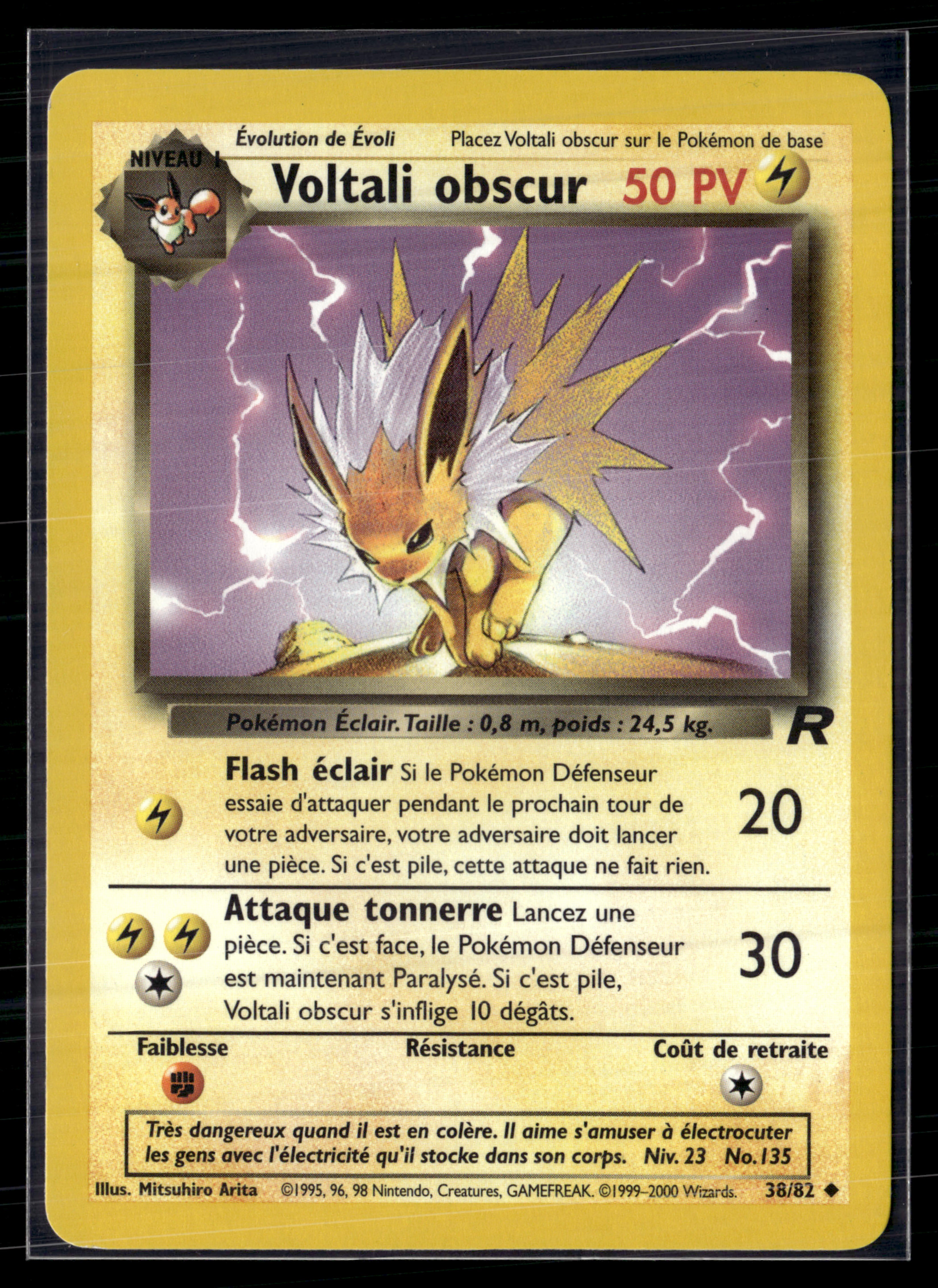 Voltali obscur 38/82 Team Rocket - Exc +