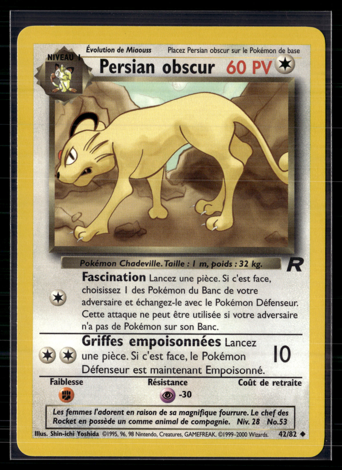 Persian obscur 42/82 - Team Rocket - NM