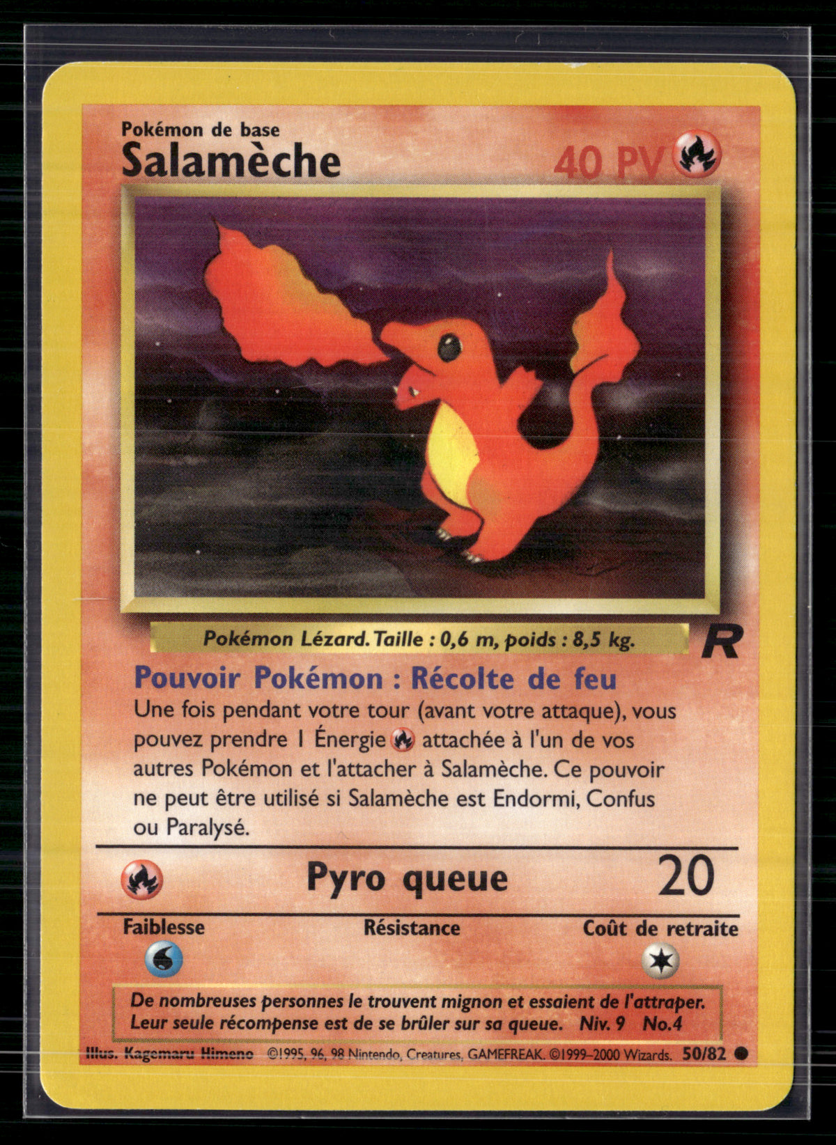 Salamèche 50/82 Team Rocket - Exc +