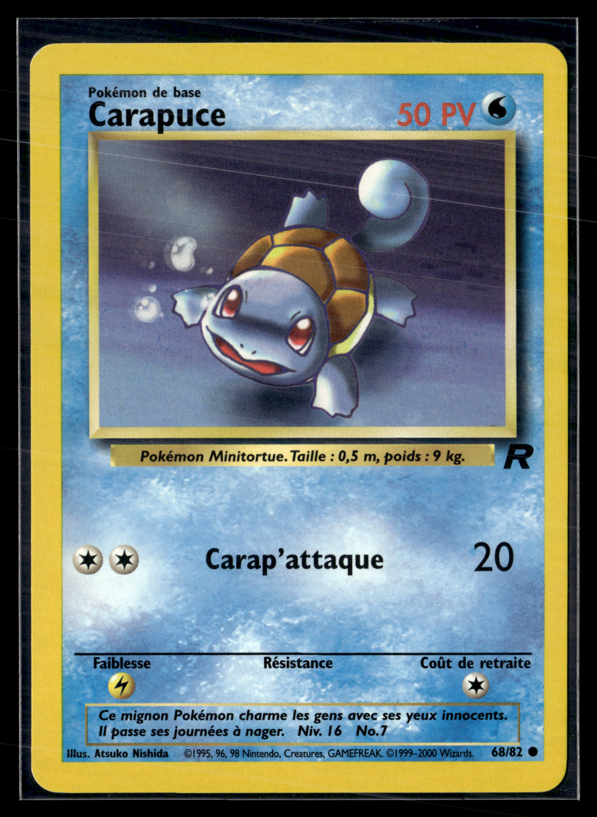 Carapuce 68/82 - Team Rocket - NM