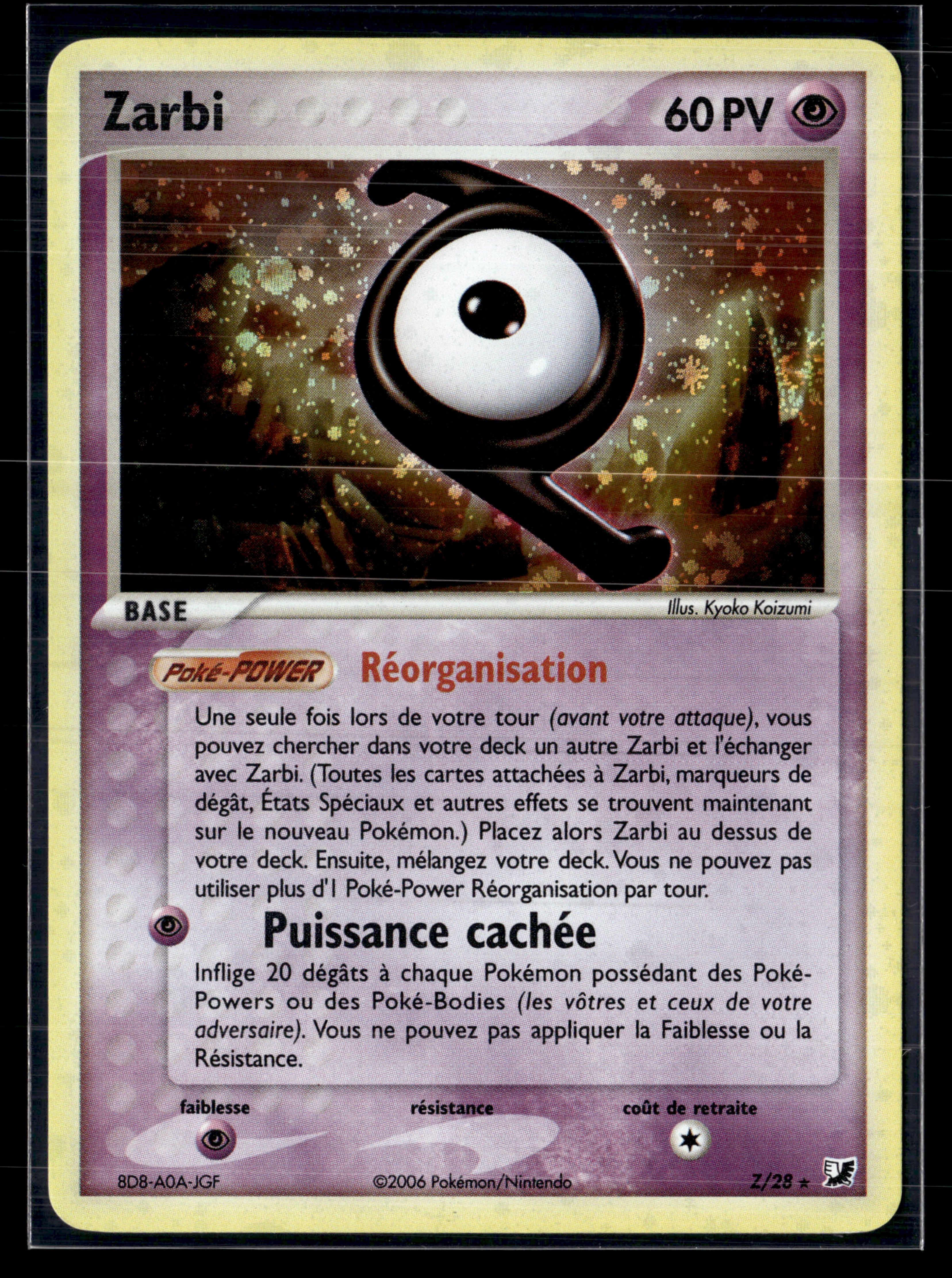 Zarbi Z Z/28 - Forces cachées - EXC+