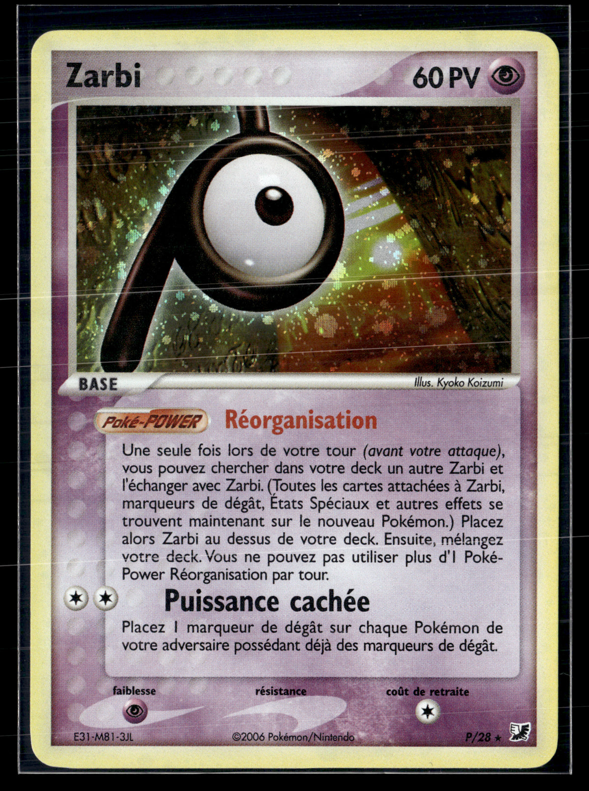 Zarbi P P/28 - Forces cachées - NM