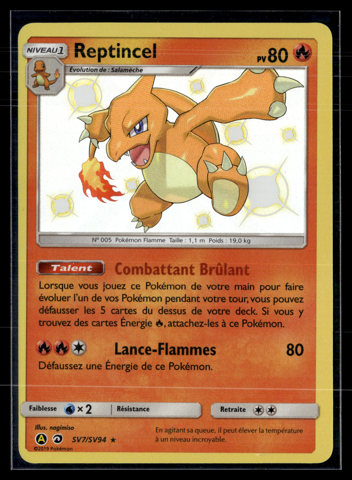 Reptincel sv7/sv94 Destinées Occultes | MINT