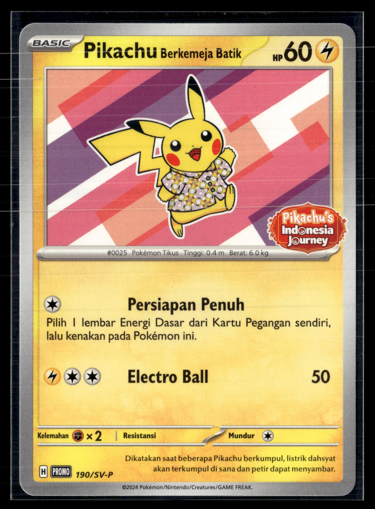 Pikachu Berkejmeja Batik 190/SV-P