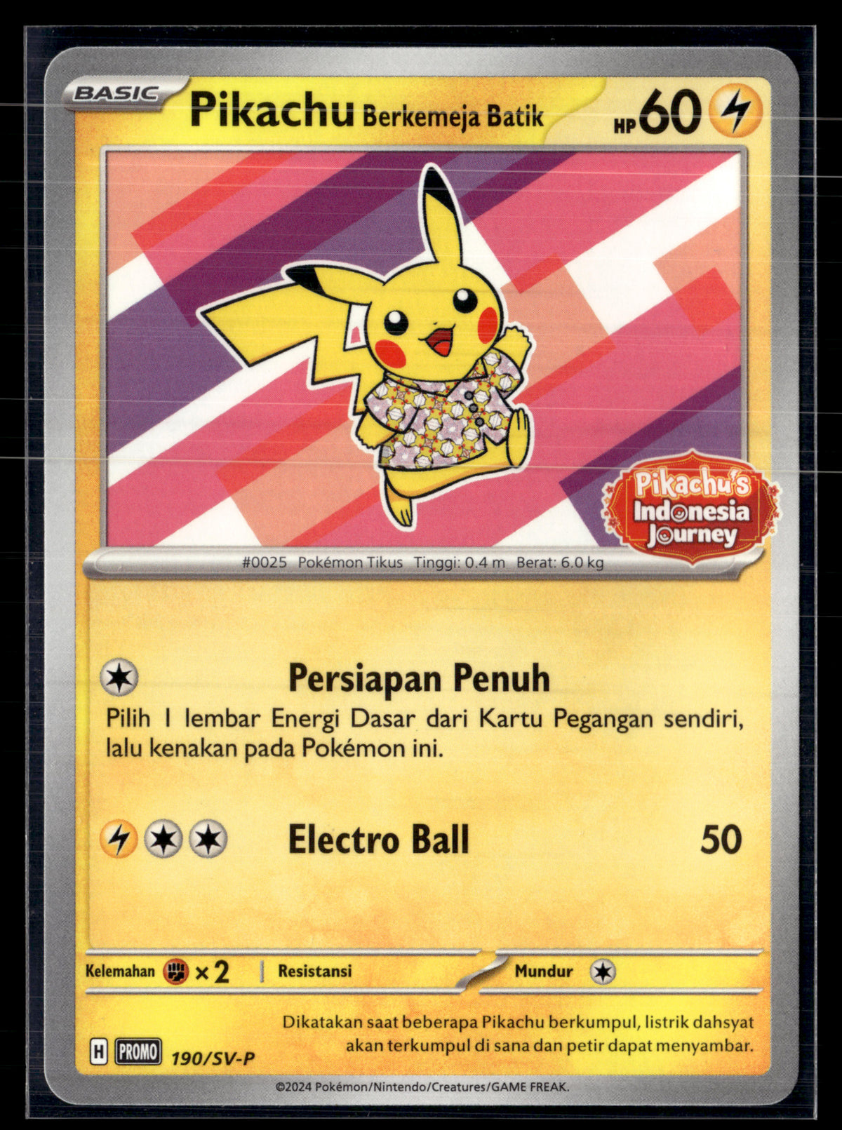 Pikachu Berkejmeja Batik 190/SV-P #2