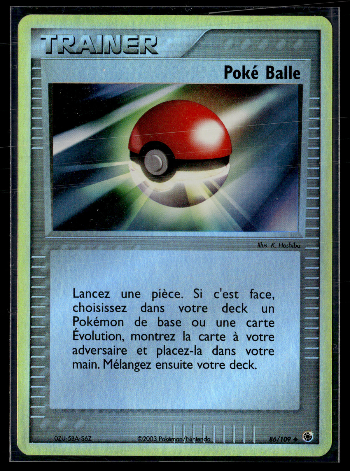 Poké Balle 86/109 – Rubis Saphir | EXC