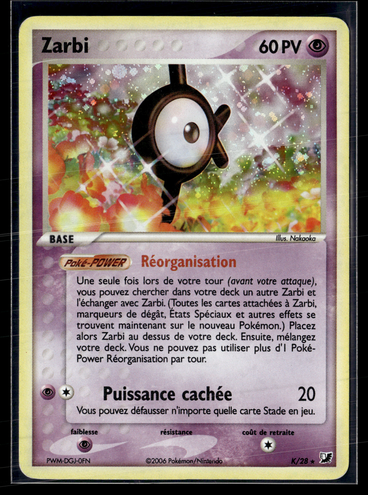 Zarbi k/28 Forces cachées | EXC