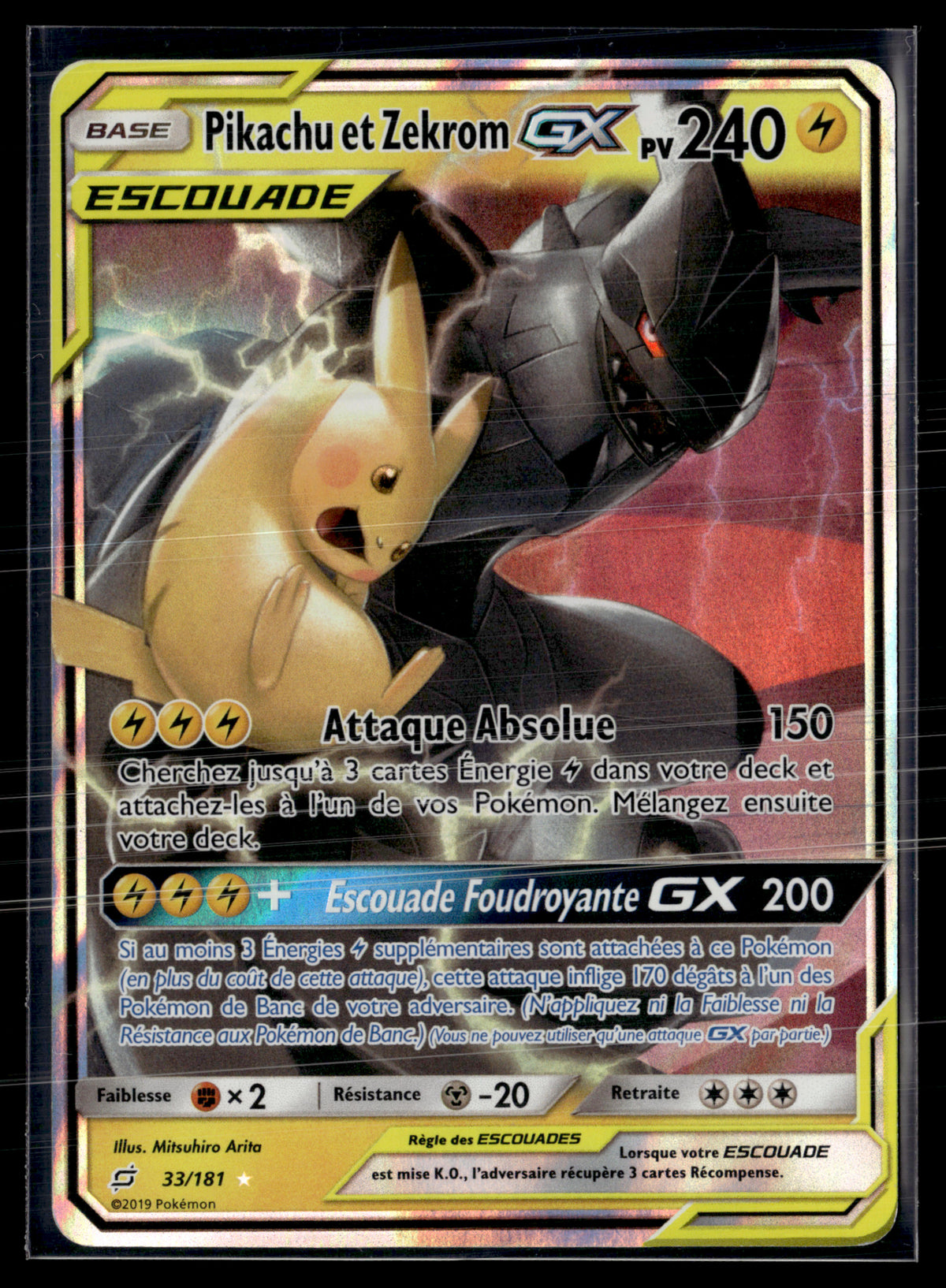 Pikachu et zekrom 33/181 Duo de choc  | EXC+