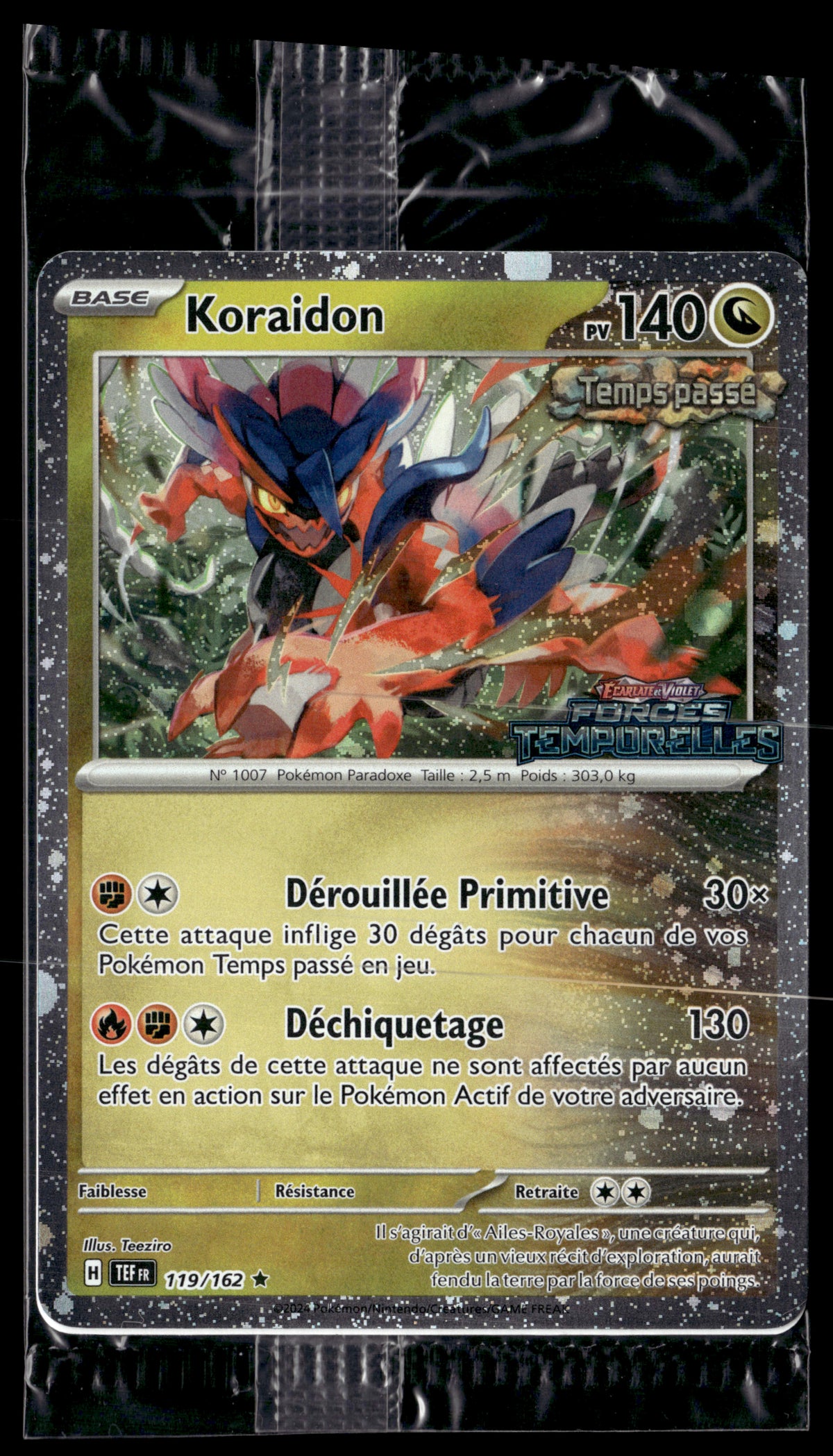 Koraidon 119/162 Stamp Forces Temporelles