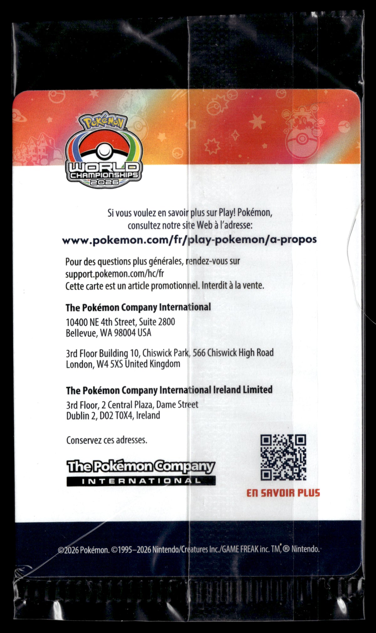 Pikachu MEP 093 World Champoinships (scellé)