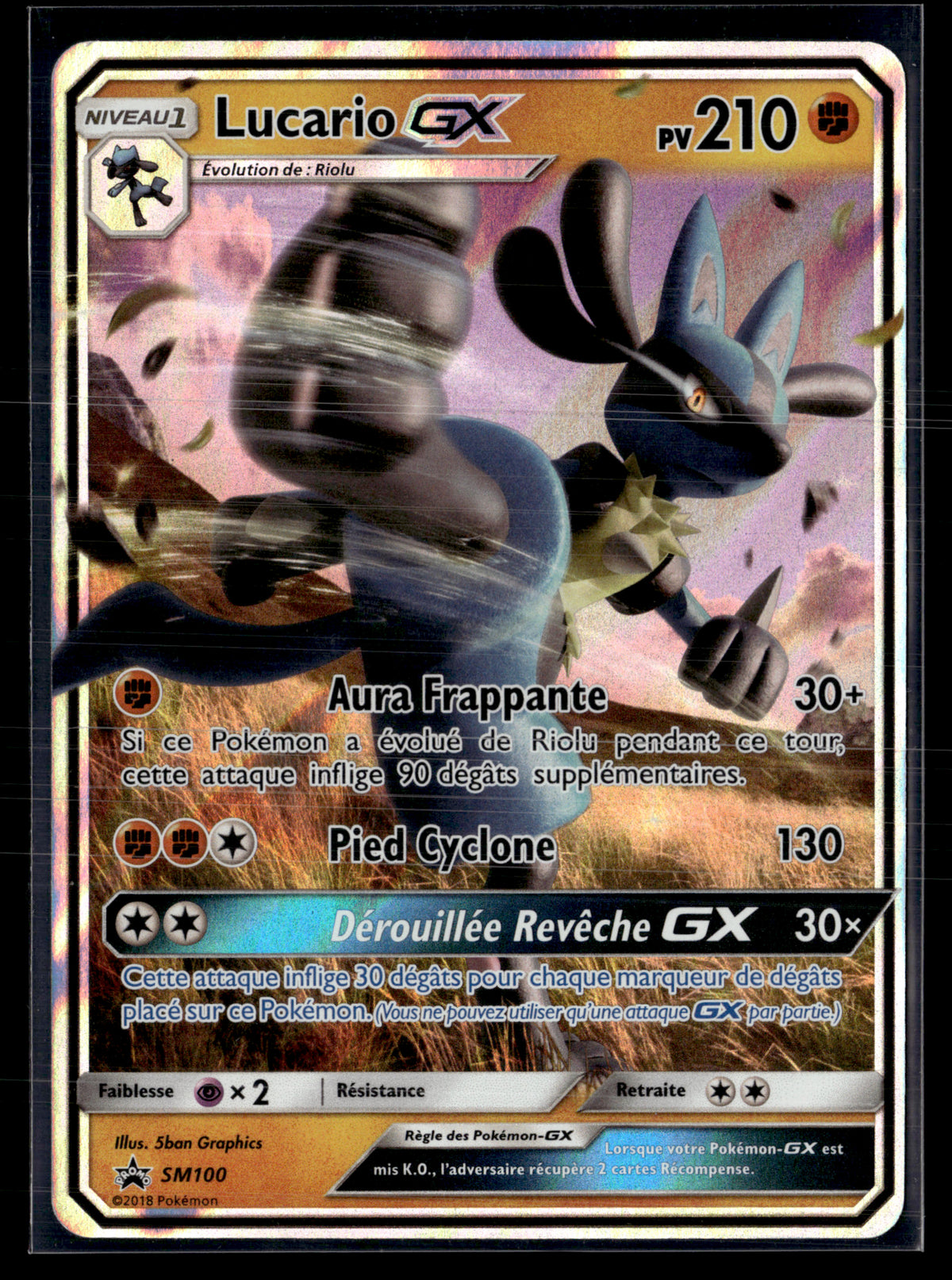 Lucario GX SM100 - Promo Soleil & Lune | NM