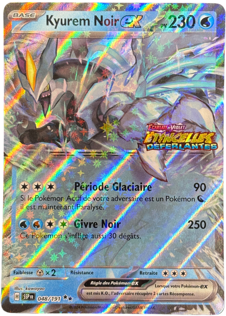 Kyurem noir 048/191 stamp étincelles déferlantes ( exclu intermarché )